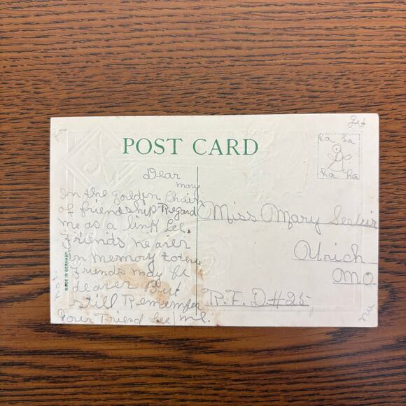 Antique Postcards Flowers Nature Lot of 5 Early 1900s Embossed Gilt Floral - Picture 15 of 16